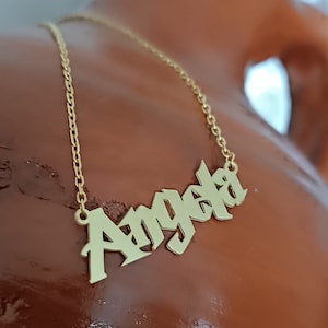 New Harry P. Font Name Necklace,Sterling Silver Wizard Harry P. Font Name Necklace,Personalized Gifts,Gift for Kids,Gift for Her or Him,