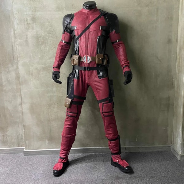 Deadpool Costume Cosplay Suit Wade Wilson Outfit, Cosplay di Halloween, Cosplay personalizzato, SET completo