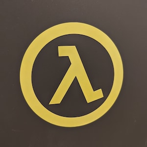 Half-Life Lambda Logo Decal (Permanent Vinyl)