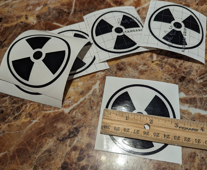 Radioactive Symbol - Trefoil - Decal (black Gloss) - Etsy