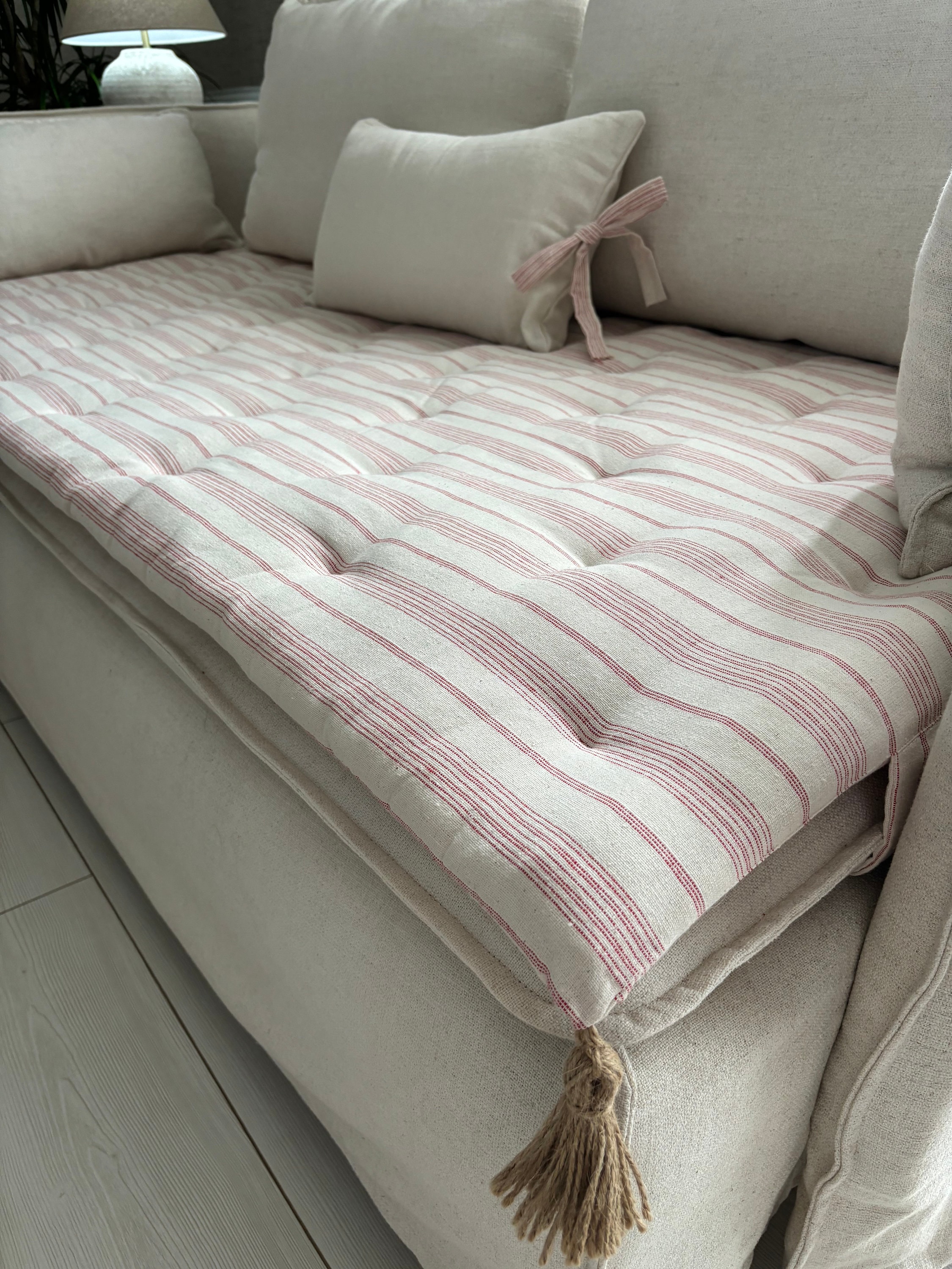 Cotton 100 Fabric Sofa Topper Sofa Cover Slipcovers Washable Custom