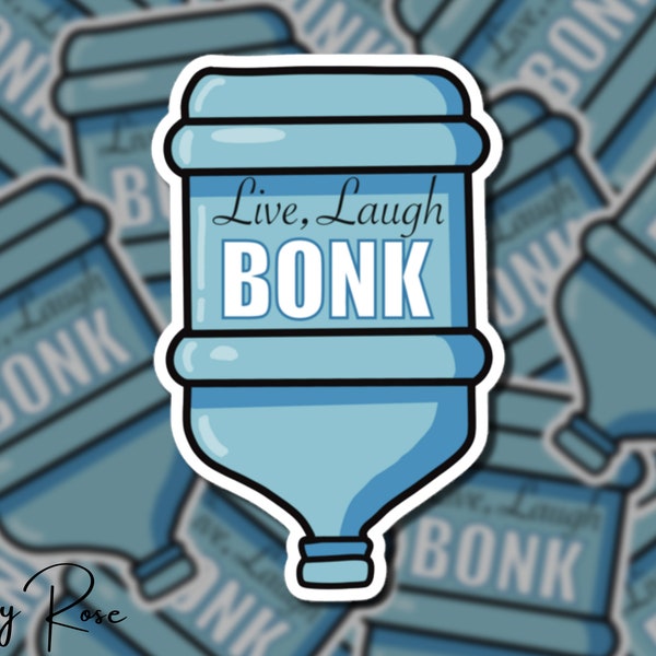 Water Jug Palestine Protest Bonk Premium Bubble-free stickers