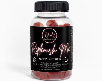 Sleep Gummies Natural Sleep Supplement Replenish Me for a restful night's sleep