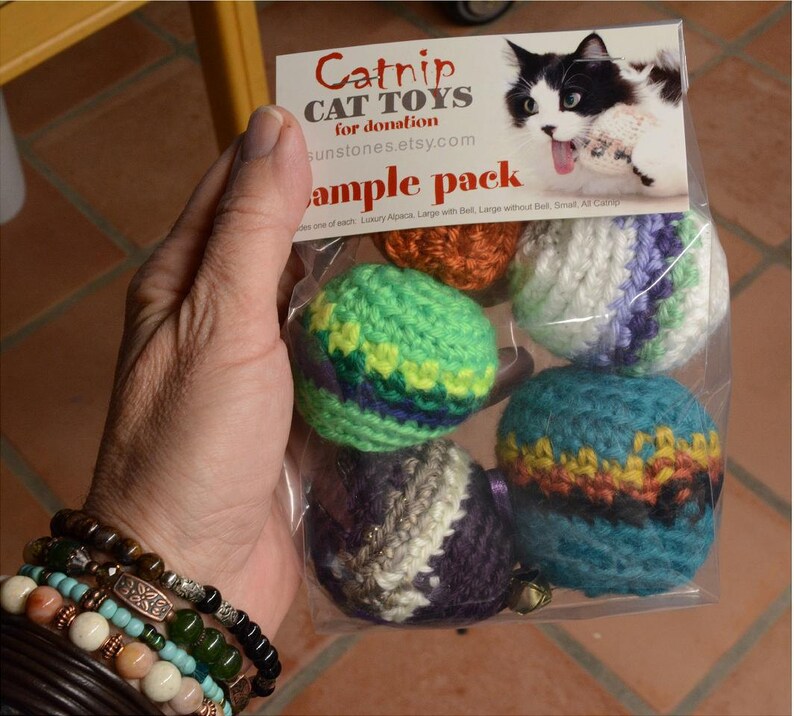 Sample Pack Catnip Cat Toys All Proceeds Donated image 5