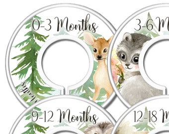 Baby Closet Size Dividers Woodland Nursery Closet Dividers For Baby