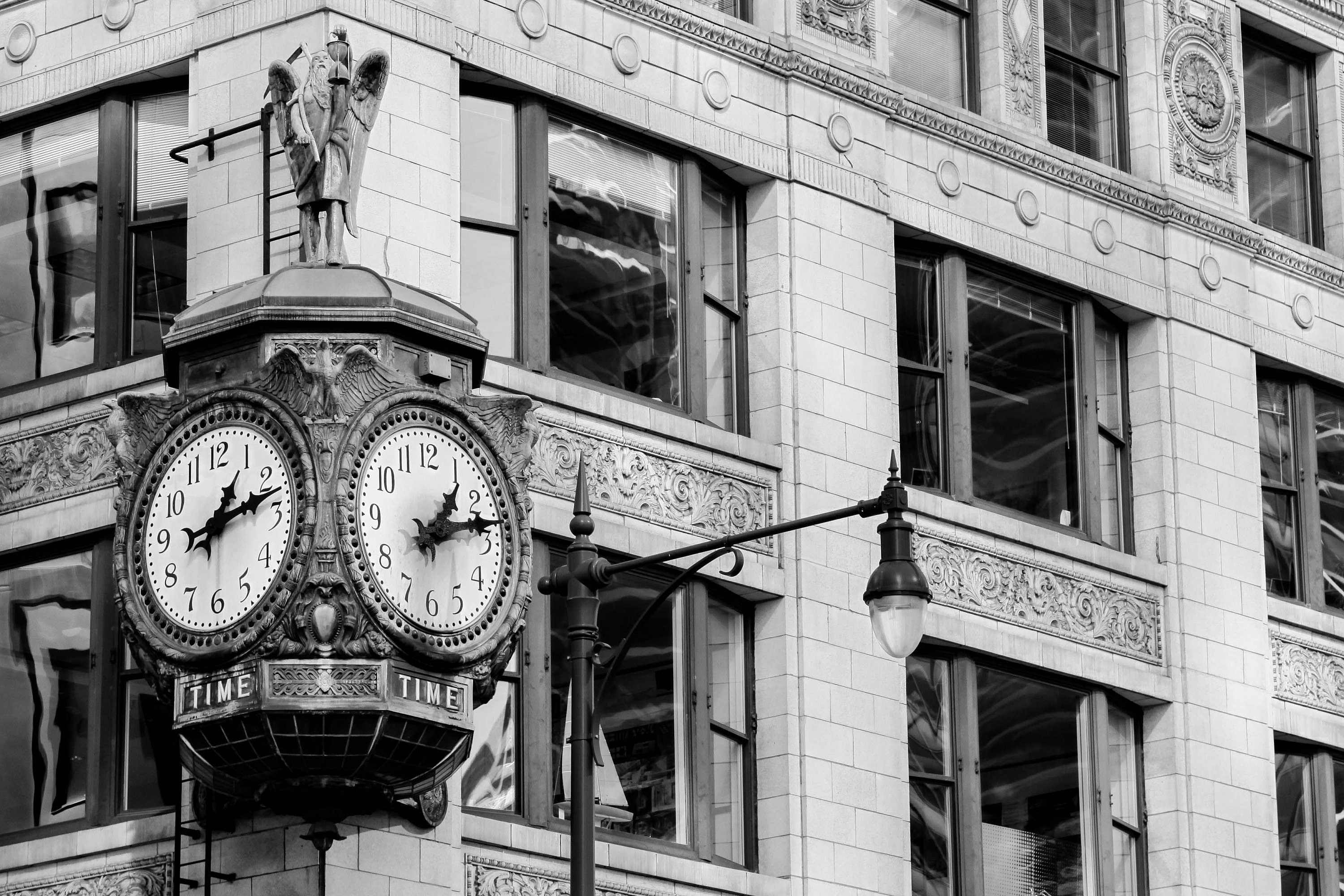 Father Time Clock-5x7 - Etsy