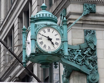 Chicago Marshall Fields Clock-11x14