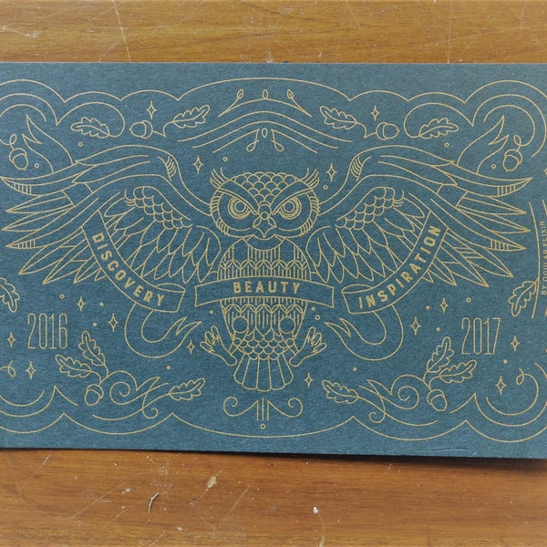 Limited Edition Owl Silkscreen Print