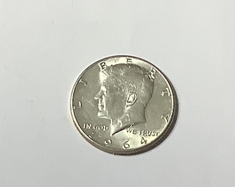 Beautiful 1964 John F Kennedy 50C Coin 90% Silver BU