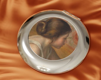 Head of a Young Girl, Compact Travel Mirror