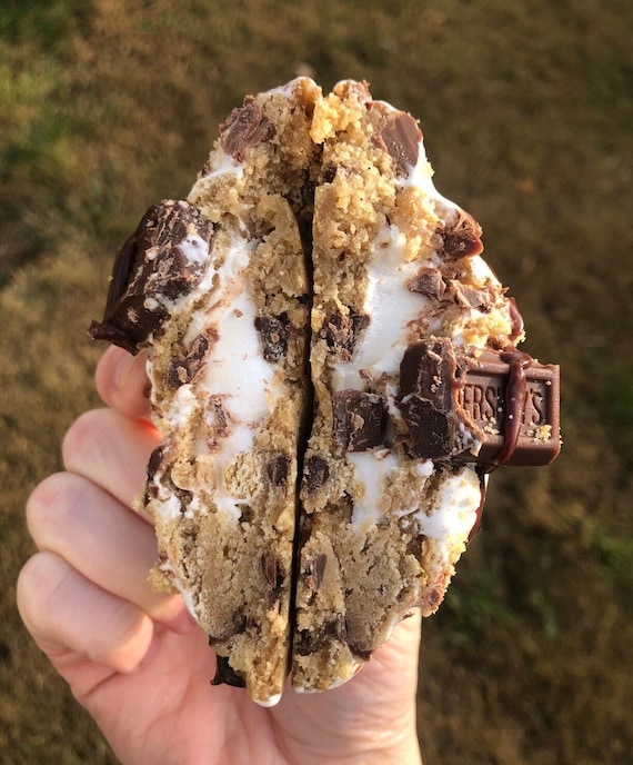 Giant Stuffed S'mores Cookie Recipe: New York Style (Digital Download)