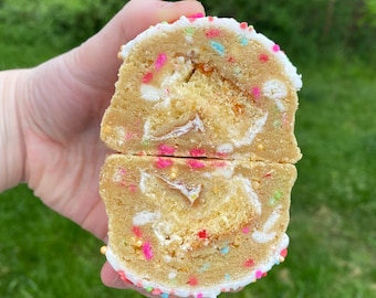 Receta de galletas rellenas de pastel de cumpleaños: estilo gourmet neoyorquino (descarga digital)