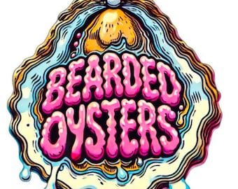 Bearded Oysters 3” Stickers 12 Pack