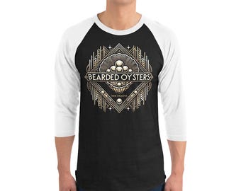 Bearded Oysters 3/4 Sleeve Raglan Shirt Bearded Oysters