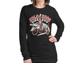 Kolossos Unisex Long Sleeve Tee Shirt Krewe of Kolossos Bike Zoo New Orleans Carnival Parade Club