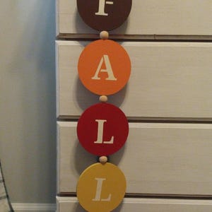Reversible Fall & Home Sign – Rustic Farmhouse Entryway or Shelf Decor