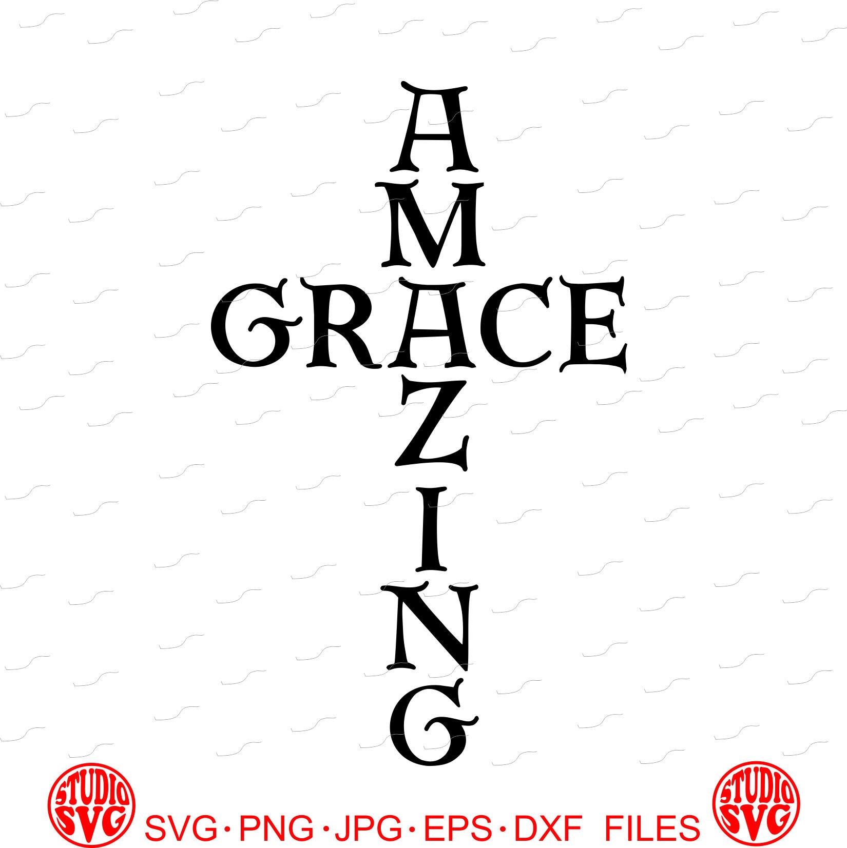 Download Free Digital Cut File Amazing Grace Vinyl Cutting File Svg Etsy SVG Cut Files