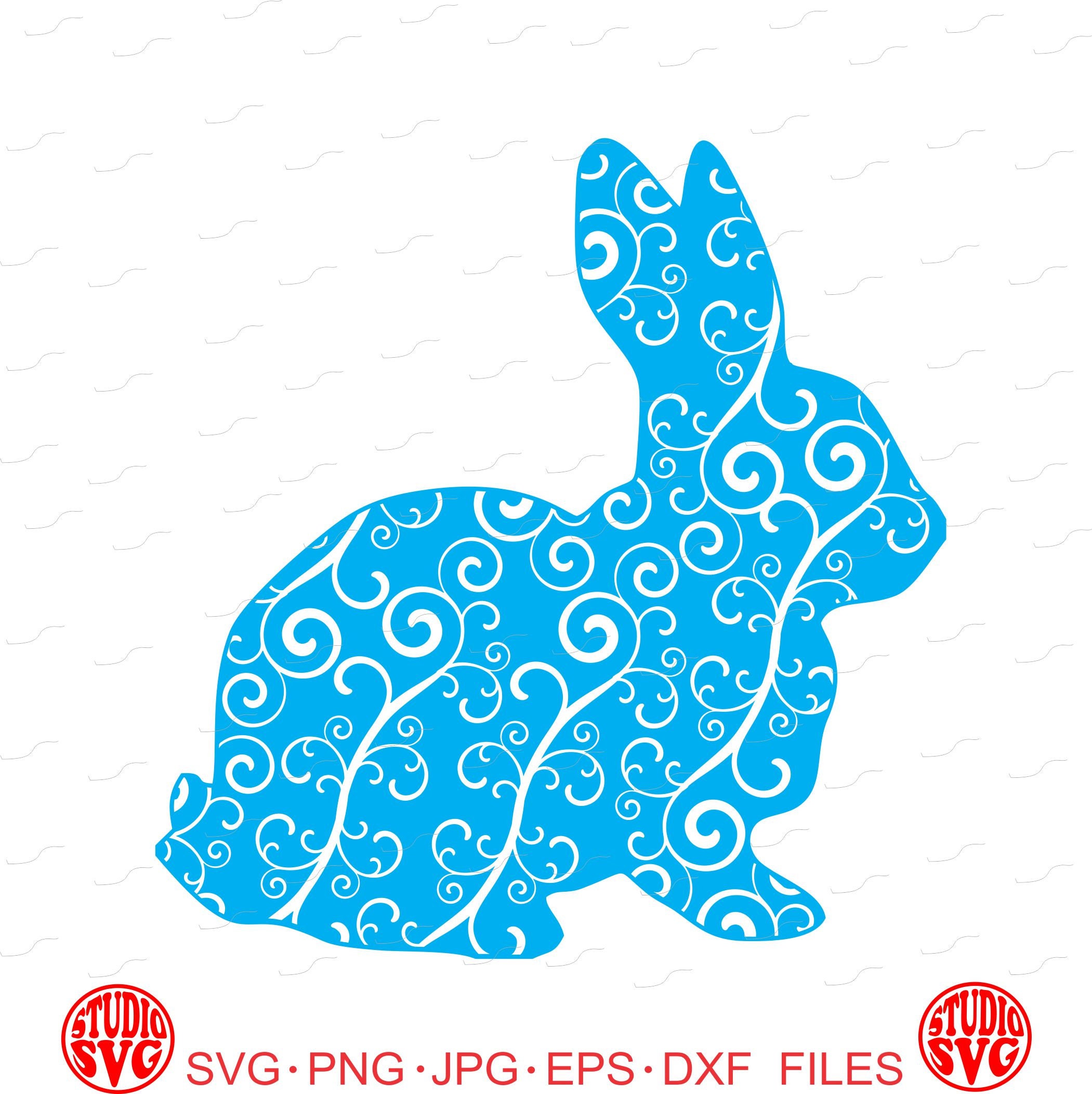 Download Free Digital Cut File Bunny Filigree Lace Vinyl Cutting Etsy SVG Cut Files