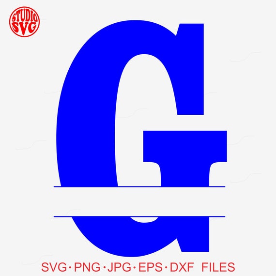 Download Digital Cut File Split Letters Letter G G Split G | Etsy