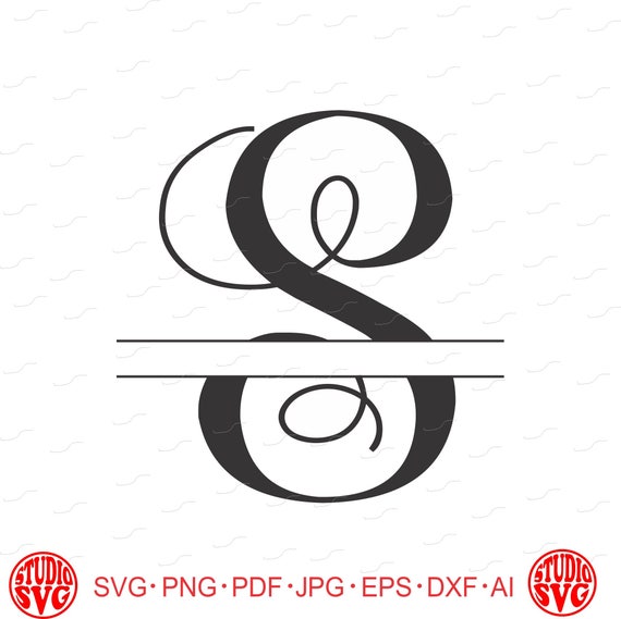 Download Digital Cut File, Split Vine Letters - Letter S, S, Split ...