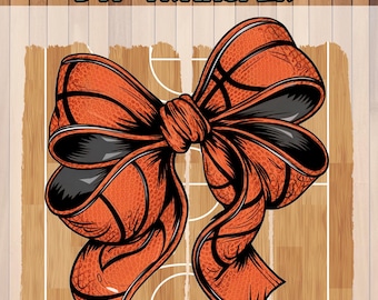 Basketball Bow Sublimation Effect DTF Transfer Ready to Press Dtf Transfer, Game/Sport day DTF transfer, Basketball shirts designs