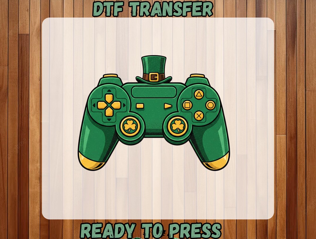St. Patrick's Game Controller for Kids Ready to Press DTF, St. Patrick ...