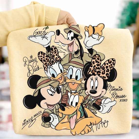 Mickey and Friends Safari Trip Ready to Press DTF Transfer, Animal Kingdom Safari Shirt dtf,  Family Safari Trip, Vacay Safari Mode Iron On