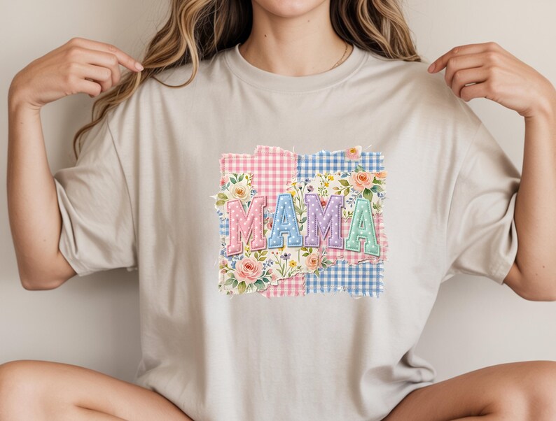 Spring Mama Patchwork Ready to Press DTF Transfer, Coquette Floral ...