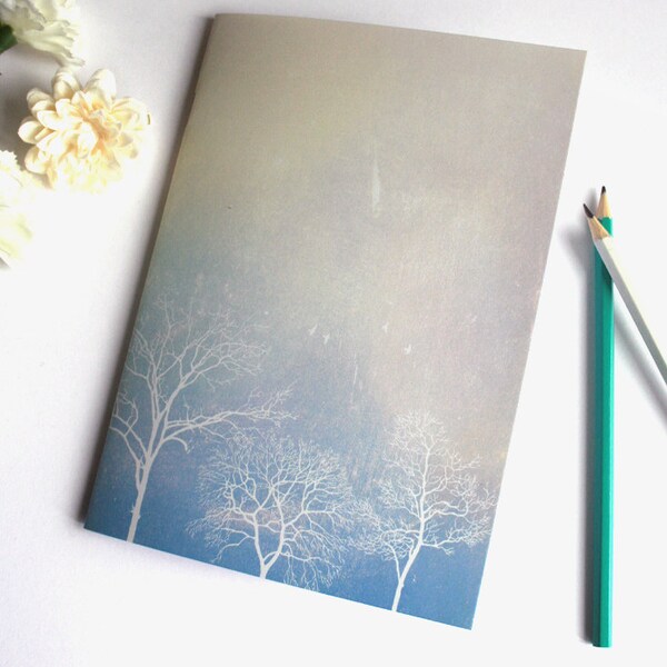 Trees - A5 illustrated handmade notebook