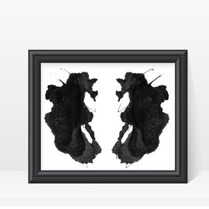 Therapist Office Decor Artwork Rorschach Inkblot Art printable image no 26