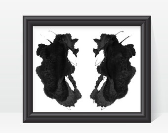 Therapist Office Decor Artwork Rorschach Inkblot Art printable image no 26