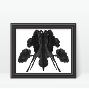 Psychologist Art Print Rorschach Ink Blot Test digital download printable image no 24 image 1