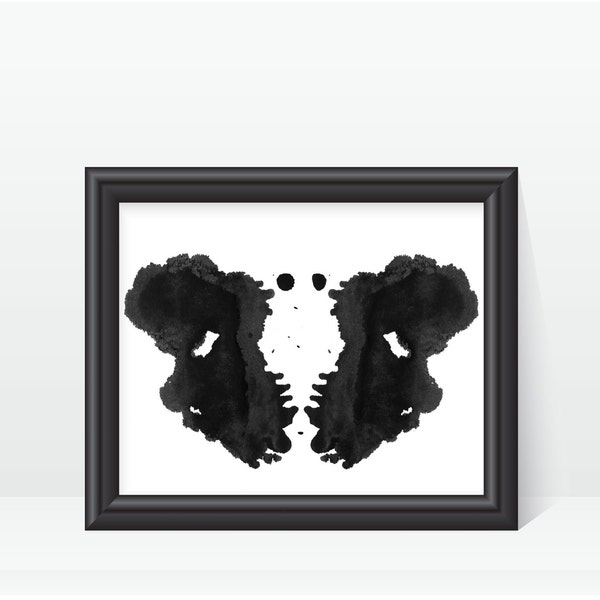 Psychology Gift Rorschach Inkblot Test Artwork printable digital image no 3