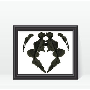 Psychologist Art Print Rorschach Inkblot Test Digital Printable Image ...