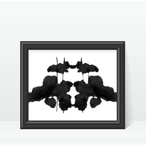 Psychological Art Rorschach Ink Blot Art printable digital download image no 6 image 1