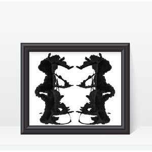 Rorschach Print Psychology Artwork digital image no 19 image 1