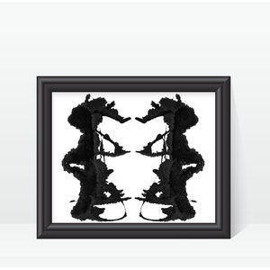 Rorschach Print Psychology Artwork digital image no 19