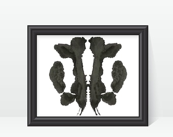 Psychology Art Rorschach Ink Blot Art digital printable image no 30