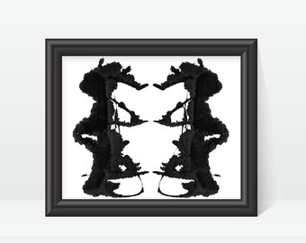 Rorschach Print Psychology Artwork digital image no 19