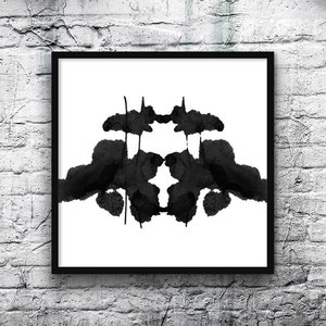 Psychological Art Rorschach Ink Blot Art printable digital download image no 6 image 3