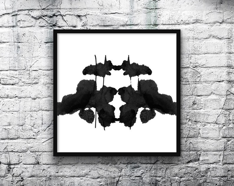 Psychological Art Rorschach Ink Blot Art printable digital download image no 6 image 3
