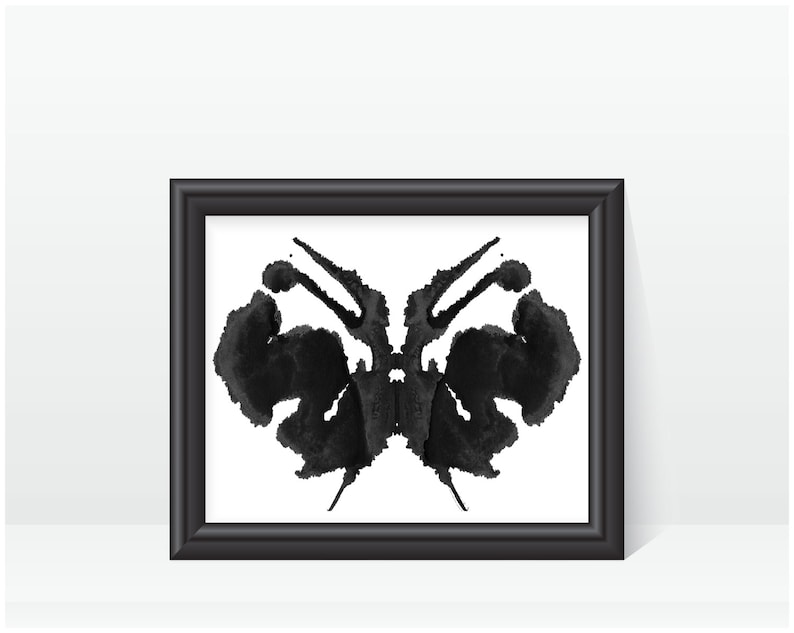 Rorschach Ink Blot Art digital print no 27 image 1