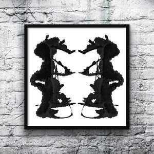 Rorschach Print Psychology Artwork digital image no 19 image 3