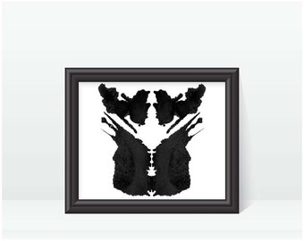 Psychology Artwork Rorschach Ink Blot Art printable image no 31