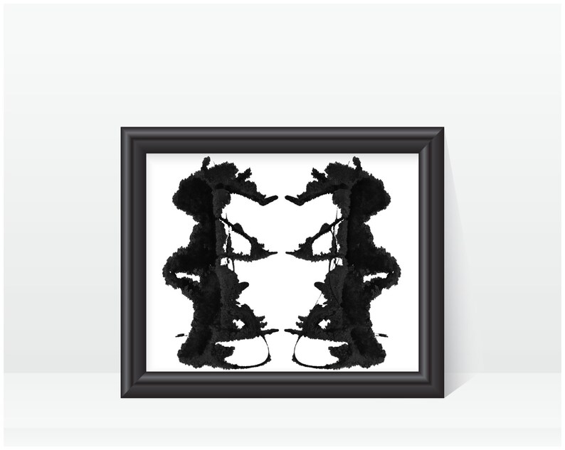 Rorschach Print Psychology Artwork digital image no 19 image 1