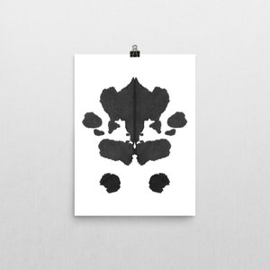 Psychologie Art Rorschach Encre Blot Art Thérapeute Cadeaux image numérique imprimable no 1
