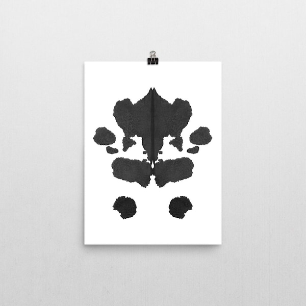 Psychology Art Rorschach Ink Blot Art Therapist Gifts digital image printable no 1