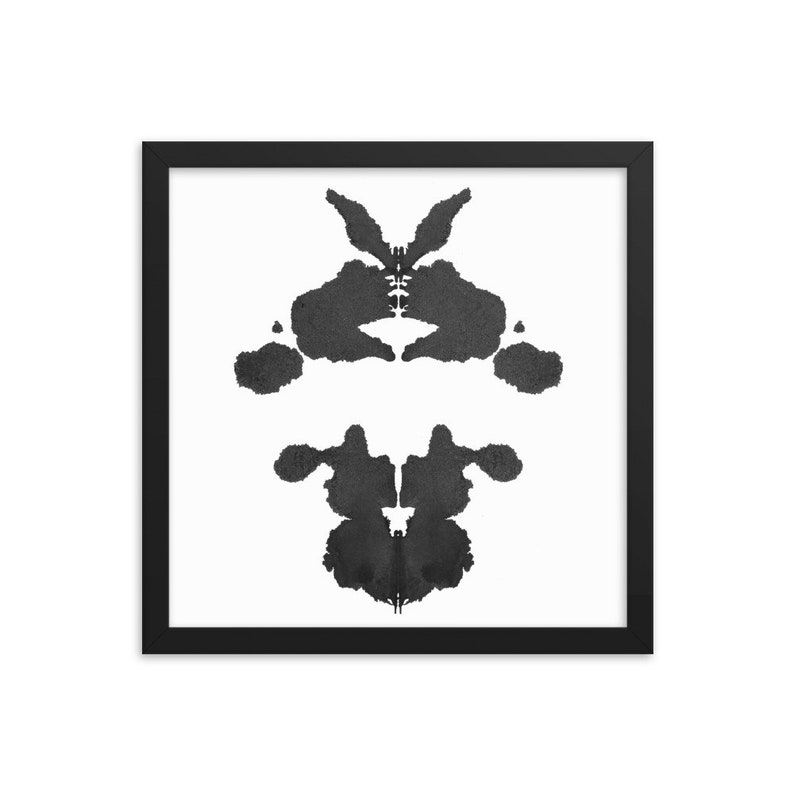 Psychology Gifts Rorschach Ink Blot Art Vertical printable digital image no 5 image 4
