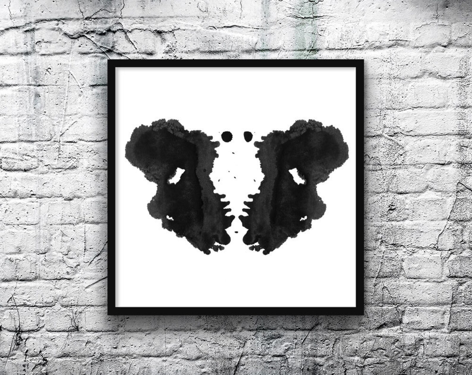 Psychology Gift Rorschach Inkblot Test Artwork Printable Digital Image ...