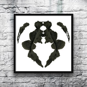 Psychologist Art Print Rorschach Ink Blot Test digital download printable image no 24 image 3